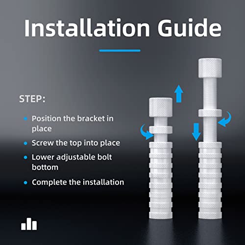 Ausvrkkit Gpu Support Bracket, Adjustable Height Gpu Sag Bracket With Magnet And Non-Slip Sheet, Gpu Brace For Prevent Universal Vga Graphics Card Sag (White) #TOP5