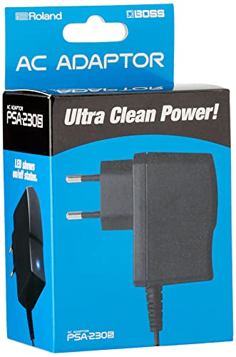 BOSS PSA-230S2 Power Adapter | Netzteil für BOSS Kompakt- und Twin-Pedale, Multieffekte und mehr | Erweiterte Kabellänge | LED-Anzeige für die schnelle visuelle Rückmeldung zum EIN/Aus-Status