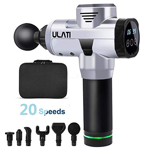 Percussion Massage Gun 20 Speeds Muscle Deep Tissue Massager Gun for Deep Relaxation