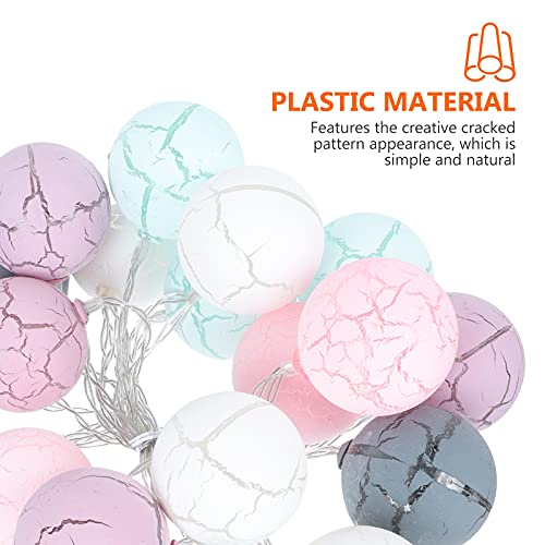 1 pc original rachado padrão bola lâmpada de corda criativa lâmpada cena decoração