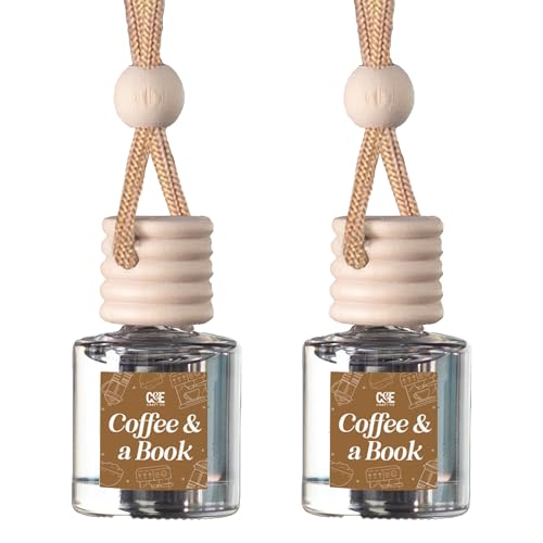CANDECraftCo 2 Pack Bookish Scents Car Air Freshener for Essential
