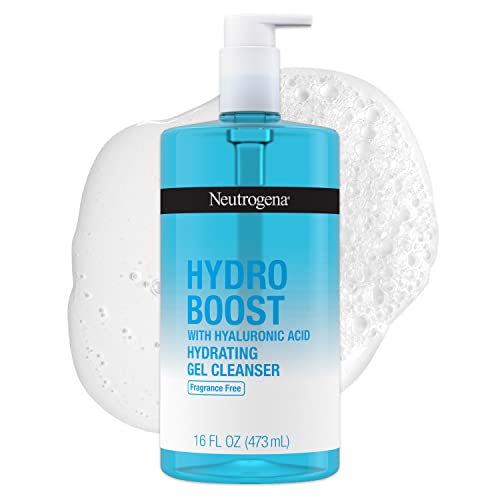 Neutrogena Hydro Boost Fragrance-Free Hydrating Facial Gel Cleanser with Hyaluronic Acid, Daily Foaming Face Wash Gel & Makeup Remover, Lightweight, Oil-Free & Non-Comedogenic, 16 fl. oz Neutrogena Hydro Boost Fragrance-Free Hydrating Facial Gel Cleanser with Hyaluronic Acid, Daily Foaming Face Wash Gel & Makeup Remover, Lightweight, Oil-Free & Non-Comedogenic, 16 fl. oz