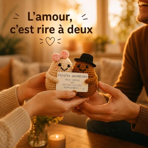 Patates Amoureuses© | Cadeau Romantique | Elle & Lui | Idee Couple | Saint-Valentin Anniversaire Mariage Noces | I Love You | Souvenir Relation | Homme Mari Femme Fiance | Fete Cœur | Surprise Amour – vue 7