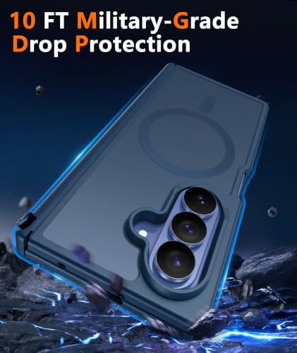 Image of FNTCASE for Samsung Galaxy Z Fold 7 Case Magnetic with Hinge Protection | Screen Protector Phone Cases, Anti Yellowing, Matte, Rugged Shockproof Protective Bumper, Cell Cover