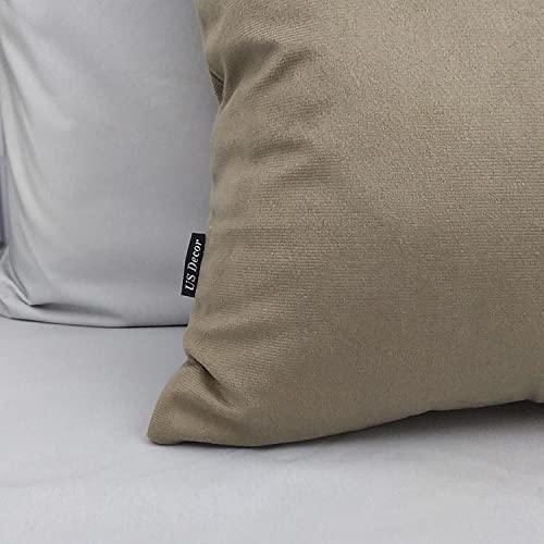 Kit 3 Capas de Almofada Lisa Suede Ziper Invisível (Lisas Bege + Capuccino + Cinza)