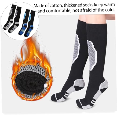 Calcetines de esquí para hombre Beavorty, pack de 2 de algodón transpirable para deporte 2