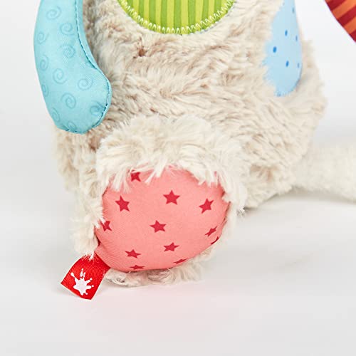 SIGIKID 42842 Stofftier Katze Patchwork Sweety Kuscheltier zum Spielen & Schmusen aus weichem Materialmix für Babys und Kinder, Jungen und Mädchen von 0 Monaten bis 8 Jahren Mehrfarbig/Katze 30 cm