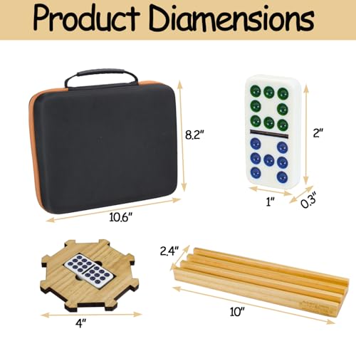 Bucher&Rossini YH038B Dominoes Set Double 12 For Adults Kids, Mexican Train Dominoes Set Double 12 thumb #4