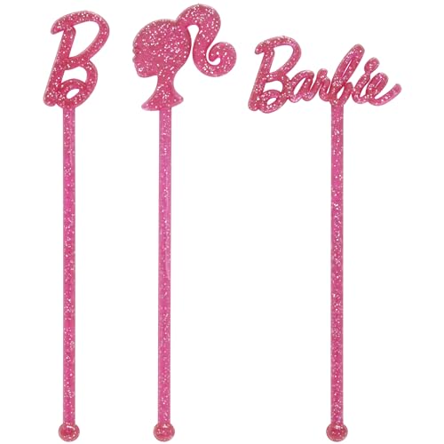 Brochettes Barbie DecoPac x36 roses pour décoration gâteau