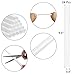 ZEAYEA 24 Pieces Cake Dowel Rods with 8 Pieces Cake Separator Plates for 4, 6, 8, 10 Inch 4 Tiered Cakes, Plastic Cake Sticks Support Rods and Cake Boards for Cake Construction and Stacking