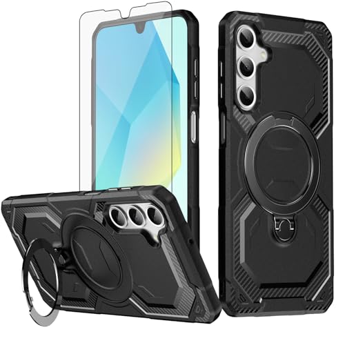 Coque Samsung Galaxy A25 5G Asuwish avec anneau béquille et verre trempé