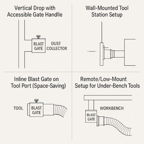 BIG HORN 11503 Aluminum Blast Gate