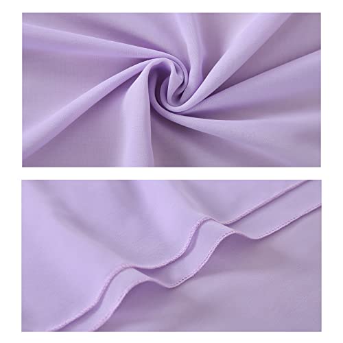 Wedding Purple Table Runner Chiffon Table Runner 10Ft Sheer Table Runners Light Purple Home Holiday Decor Wedding Reception Top Table Decorations #TOP4