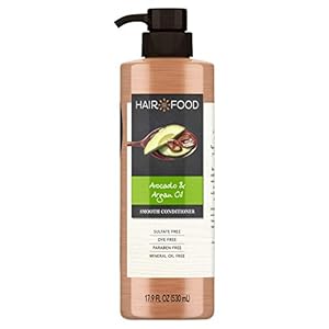 Hair Food Avocado & Argan Oil Sulfate Free Conditioner, 17.9 fl oz, Dye Free Smoothing