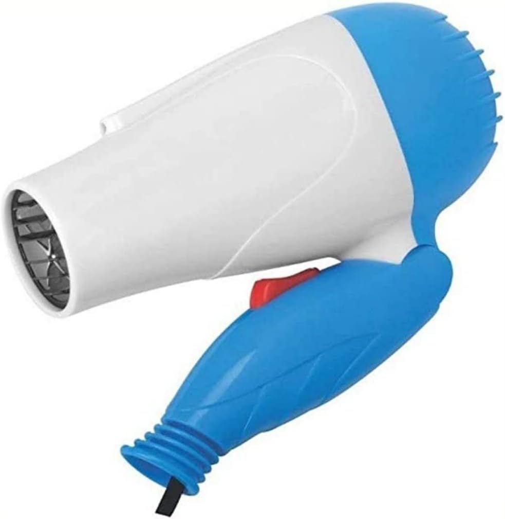 Nirvani Arzet Professional Dryer NV-1290 Hair Dryer With 2 Speed Control Setting For Men/Women, Electric Foldable Hair Dryer Air Concentrator 1000 Watts (Blue)