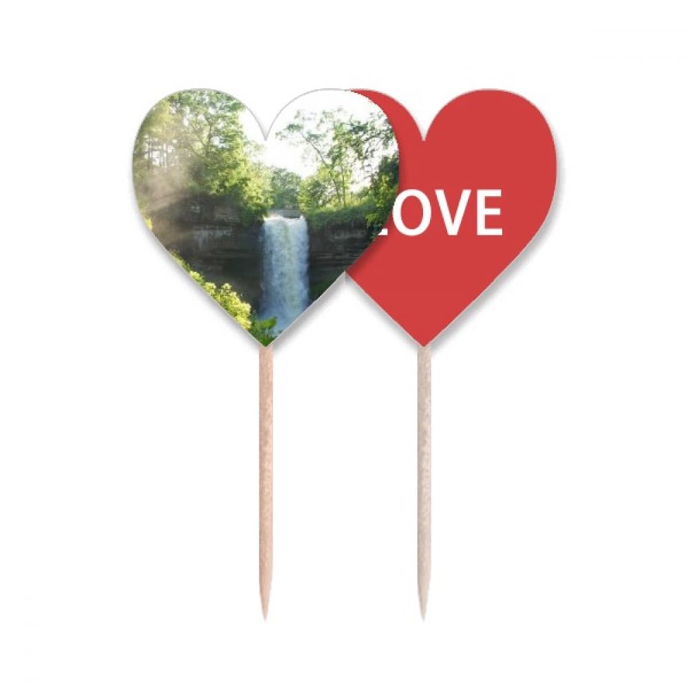Cupcake Pick Paysage et Drapeau pour decoration de buffet de mariage champetre