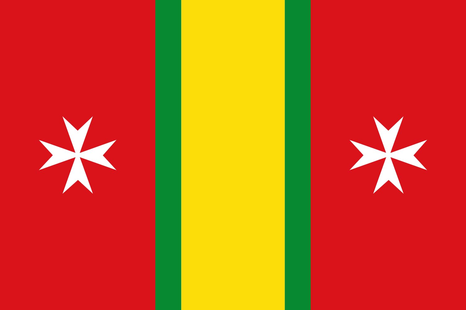 Drapeau Large Ginestar tricolore résistant aux UV à rayures verticales