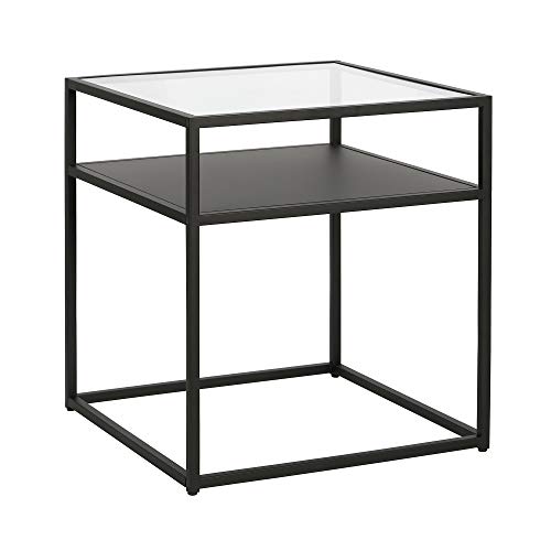 Ada 20'' Wide Square Side Table in Blackened Bronze