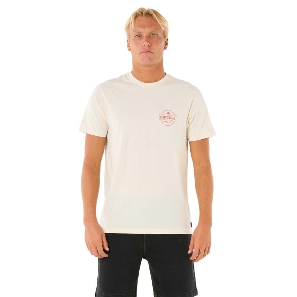Rip Curl Men's Beige Staple Short Sleeve T-Shirt S