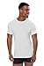 Crew Neck Undershirt for Men - Luxury Shirt in Bamboo Viscose (Natural White, Large/Tall) Ideal Layering Casual Wear for Men MB6001-NWH-LT