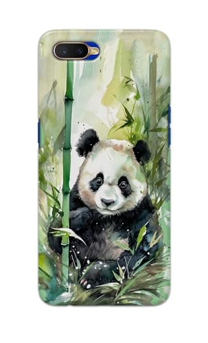 Image of Printed Hard Back Cover for Oppo K1 Back Cover (Panda -J1) -190724(EA)