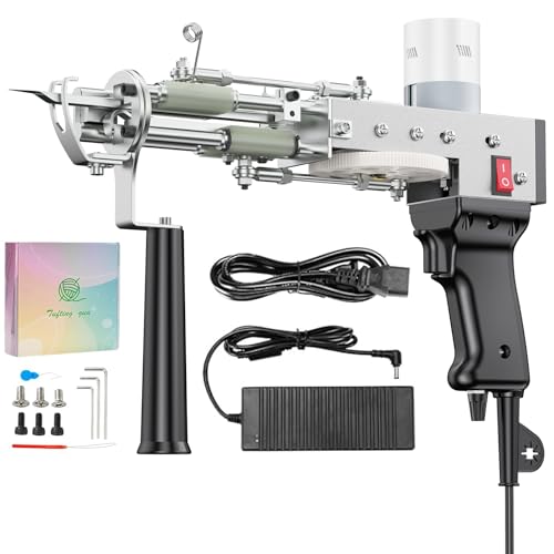 Image of BESGEER Rug Tufting Gun for Tufting Lover, 2 in 1 Cut & Loop Pile Carpet Gun, Tufting Machine kit for Beginners (Black)