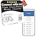 Compatible with Google Review Tap Card & Social Media Sign - Multi Business QR Code Sign NFC Plate – Connect Instagram, Facebook, Website & More – No App/Fees – Acrylic Display with Adhesive & Stand