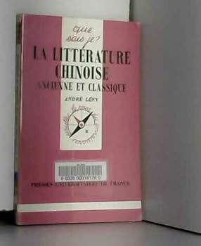 Paperback LITTERAT. CHINOISE ANCIENNE & CLASS. QSJ 296 [French] Book