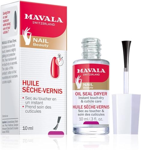 Huile sèche-vernis enrichie en vitamine E pour éliminer l'attente