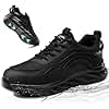 GUYISA PRO Mens Non-Slip Work Shoes Slip-Resistant Work Sneakers for Kitchen Restaurant & Food Service Lightweight Breathable Slip-On Chef Shoes Safety Footwear for Men