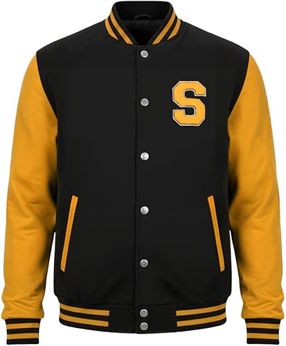 Image of Decrum Letterman Jacket Men - Casual High School Baseball Varsity Style Mens Bomber Jackets