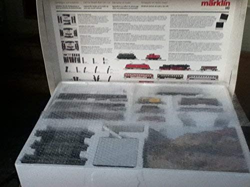 MARKLIN HO Digital Premium Starter 2 Trains Set 29855 with STEAM BR-18 and Electric E-40 LOCOMOTIVES W/Sounds+7 Cars+Large Oval C Tracks W/SWITCHES+DIG.TRANSF.110VOLT.+DIG.Controller+ACCES.+Catalog.