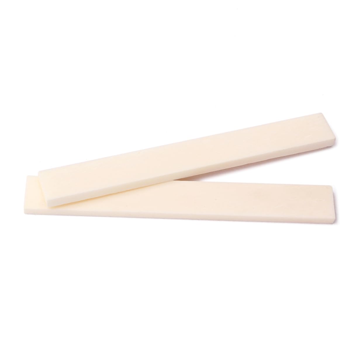 Garneck Real Beef Bone Nut for Guitar 2pcs Bone Bass Bridge Saddle Blank Acoustic Guitar Accessories Gl617