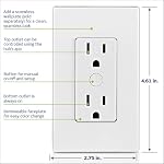 Leviton Decora Smart Tamper-Resistant Outlet with Z-Wave Technology, ZW15R-1BW, White