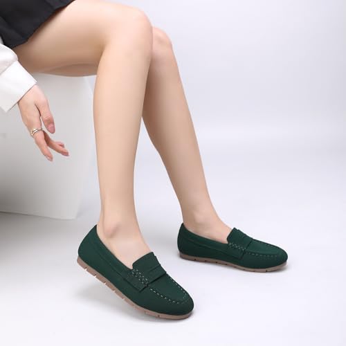 Image of Vespiero Loafers for Women Comfortable Slip on Work Flats Shoes Womens Dressy Casual Walking Shoes