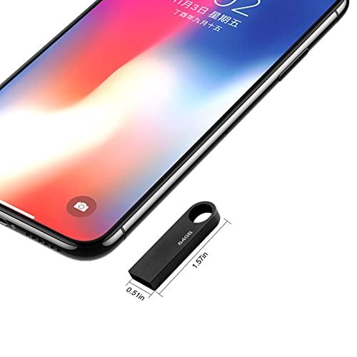 64Gb Flash Drive Metal Waterproof Usb Thumb Drive 3.0 Ultra High Speed Memory Stick With Keychain,64Gb Usb Stick Portable Pen Drive Mini Usb Drive, Black #TOP5