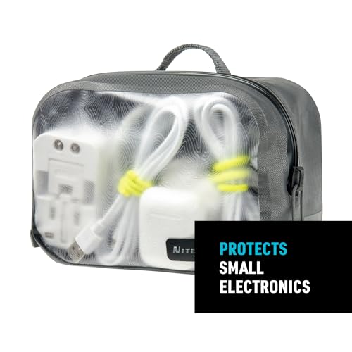Nite Ize RunOff Bolsa de embalaje impermeable - Bolsa impermeable para viaje - Bolsa seca de viaje con compresión - Carbón, Pequeña miniatura 4