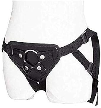 Adjustable Harness Belt with Buckles, Unisex Adult, Multiple Straps, Black