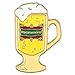 Flairs New York Premium Handmade Enamel Lapel Pin Brooch Badge (Butterbeer Beer, 1 Pin)