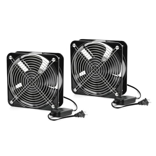 200MM x 200MM Cooling Fan Ventilation Fan Exhaust Fan Studio Attic Large Computer Case...All-Aluminum Body with 4-Speed Controller (2 Pack-Fan and Speed Controller)