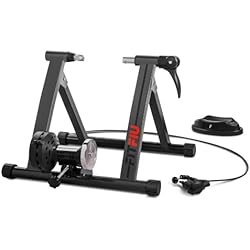 Precio De Bicicletas Fijas FITFIU Fitness - Rodillo Bicicleta Plegable para Entrenamiento Indoor, con Niveles de Resistencia Ajustables y Soporte Rueda, Compatible con Ruedas de 26´´ a 29'' (Gris Oscuro)