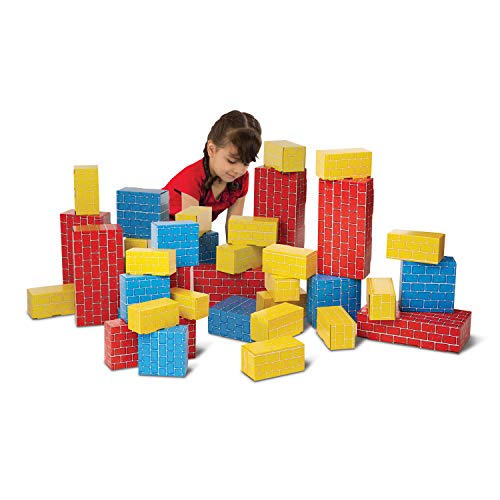 Melissa & Doug Jumbo Extra-Thick Cardboard Building Blocks - 40 Blocks In 3 Sizes #TOP2