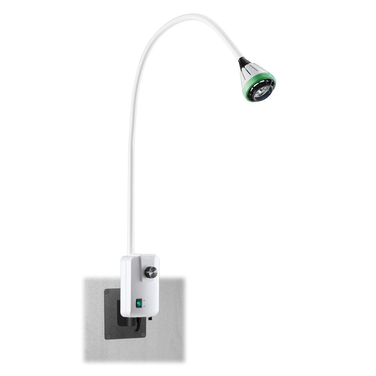 Wpwsdwmx One Color Wall Mounted Surgical Examination Light, 9W Led Gooseneck Medical Lamp, Ac90~240V, Medical Exam Lamp With Adjustable Light Spot And Wall Clamp, For Outpatient Service