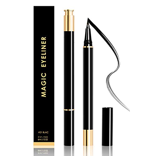 Eyeliner Eye Liner Liquid Eyeliner Black Eyeliner Liquid Pen Natural Look, Smudge Resistant and Waterproof Eyeliner for Women Eyeliner Marker Pen 2Pcs