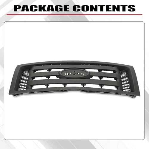 Image of HECASA Grille Compatible with 2009-2014 Ford F150 XL Model Grill