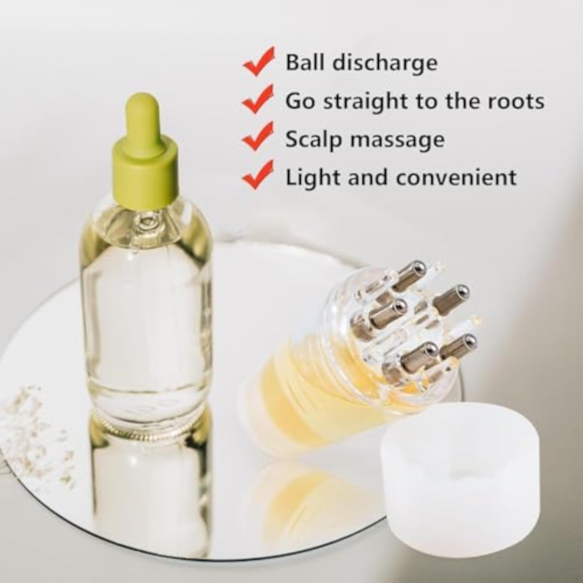 Smooth Root Comb Applicator Bottle for Hair Oil