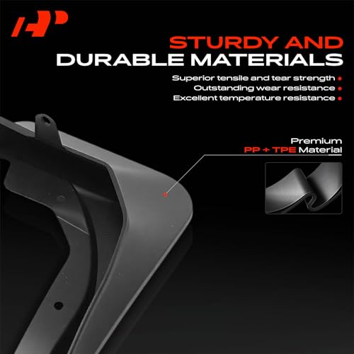 Image of A-Premium Mud Flaps Compatible with BMW | for 530e, 530i, 540i xDrive,2024, No Drilling Required Mud Guards with Hardware Accessories, Set of 4 Front and Rear