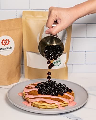 Pancake Mochi Mix Original Recipe, Rice Flour, Gluten-Free With Low Calories And Sugar With Essential Nutrients, 12 Oz Healthy Daily Snacks By Mochiholic (Pack Of 3) #TOP4