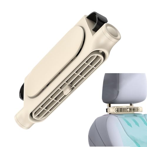 Ventilador De Reposacabezas De Coche Con Ángulo Ajustable - Ventilador De Reposacabezas Para Coche, Ventilador De Coche Portátil, Ventilador De Coche De Bajo Ruido | Freve De Enfriamiento Portátil