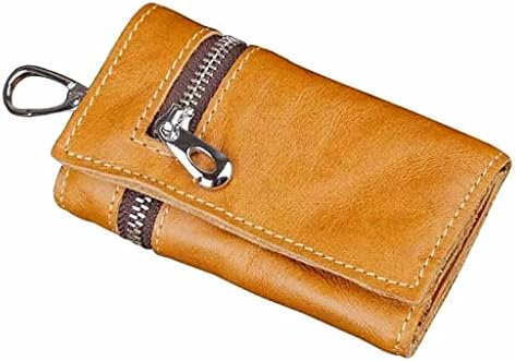 Leather Purse Zipper Key Wallets Women Holder Men Car Keys Bag Men's Case Casual Package Layer image 4